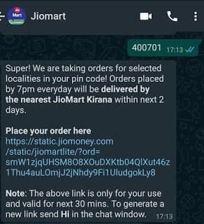 JIoMart Shopping Link