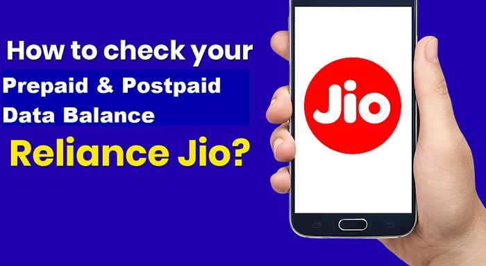 how to check reliance jio balance